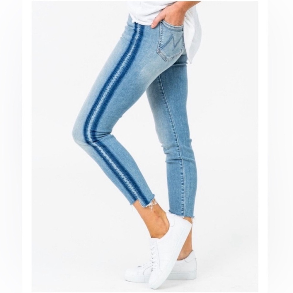 Mother denim skinny stunner zip ankle jeans 25